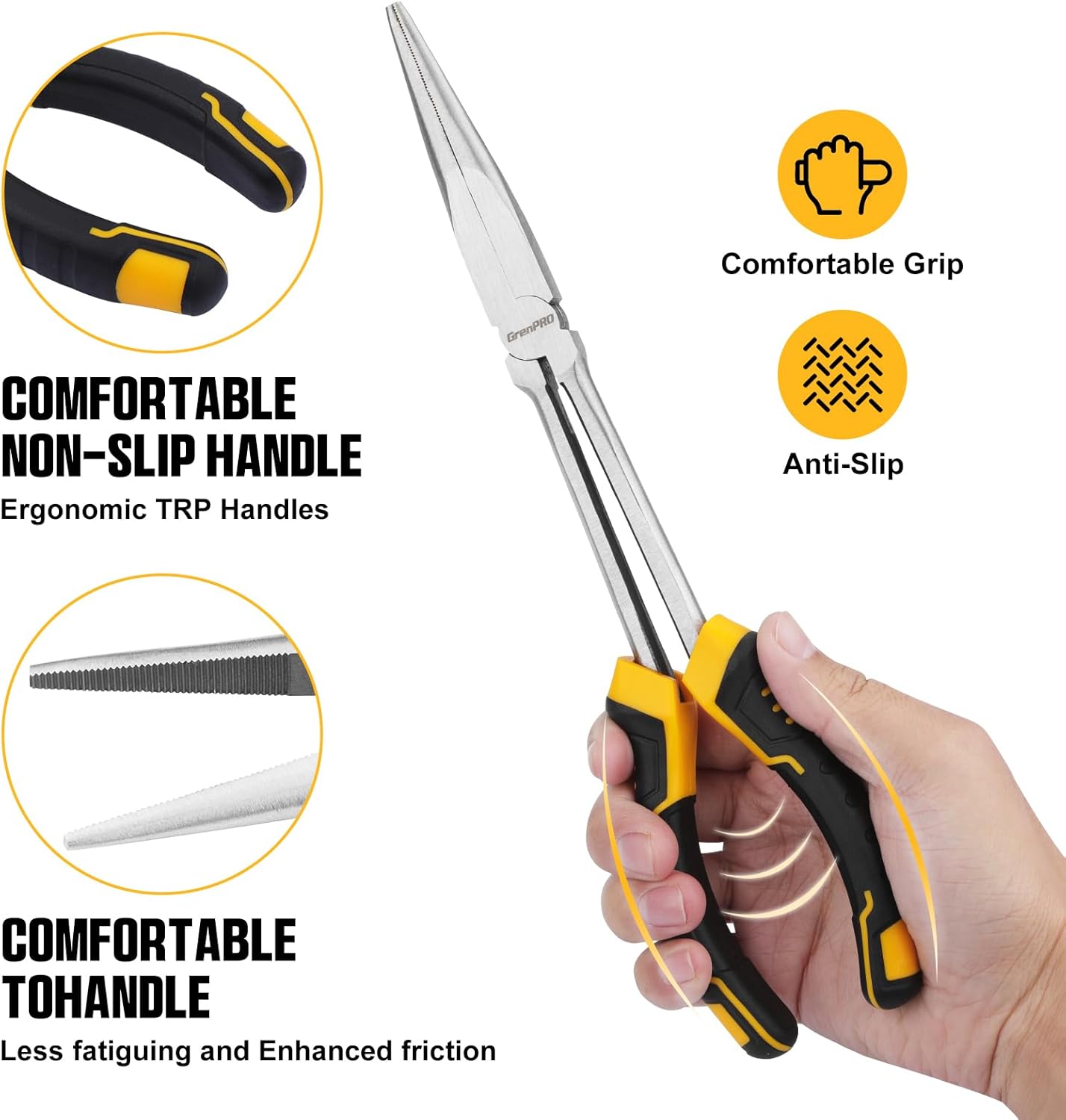 PROFESSIONAL 11-INCH NEEDLE NOSE PLIERS SET